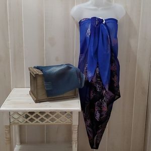 Set of 2 Sarongs and 1 clip
